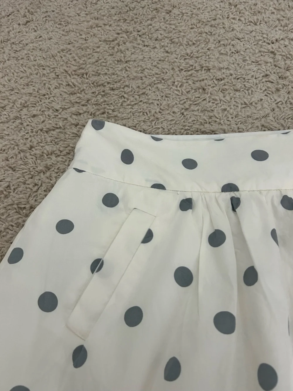 J.Crew polka dot a-line skirt